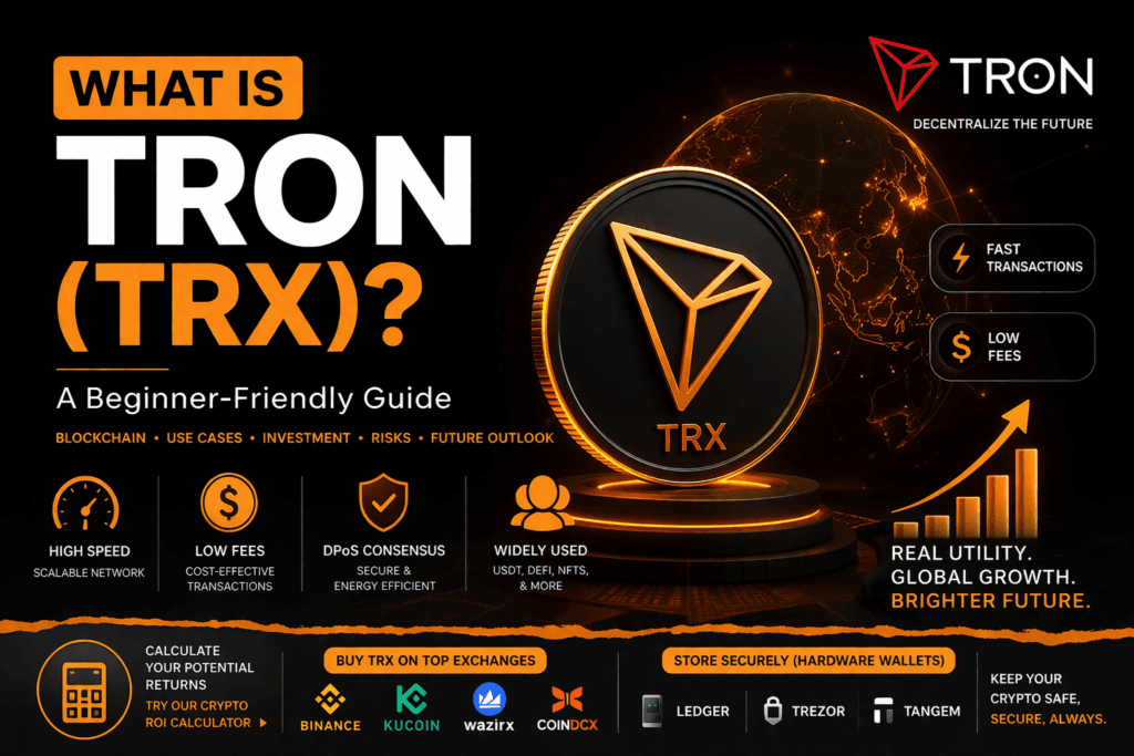 What Is TRON (TRX) beginner guide explaining TRON blockchain, USDT transactions, staking rewards, and investment potential