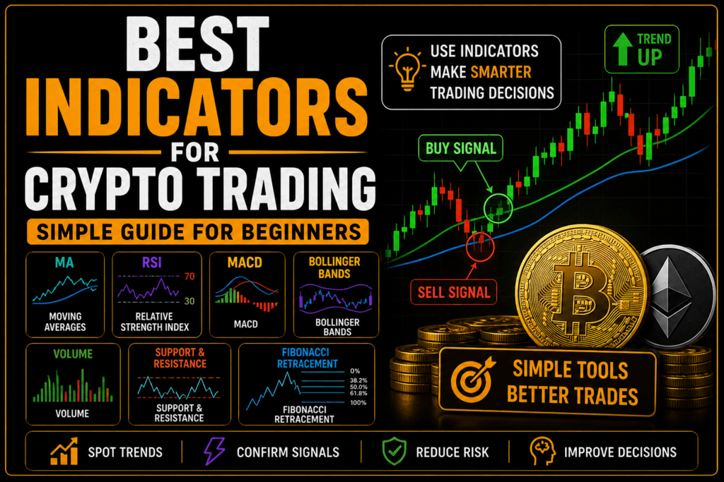 best indicators for crypto trading including rsi macd moving averages volume and fibonacci
